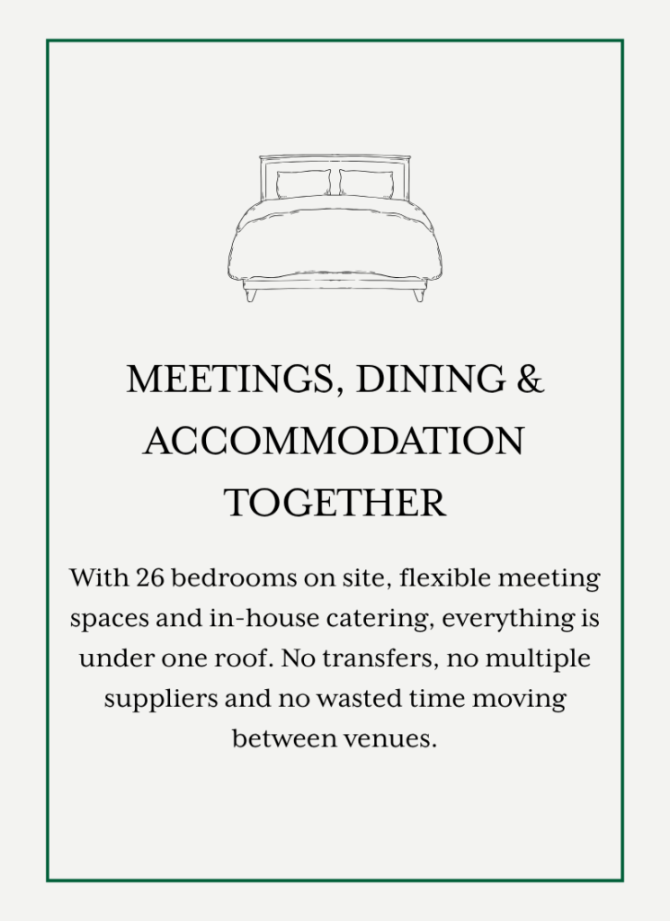 Meetings dining and accommodation is all together