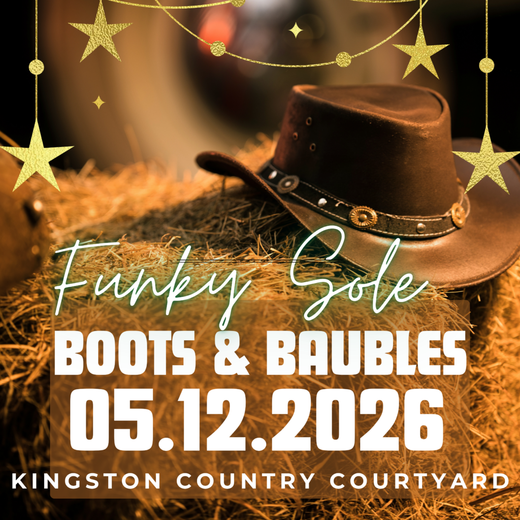 Boots n Baubles Banner Boots & Baubles by Funky Sole at Kingston Country Courtyard on 5th December