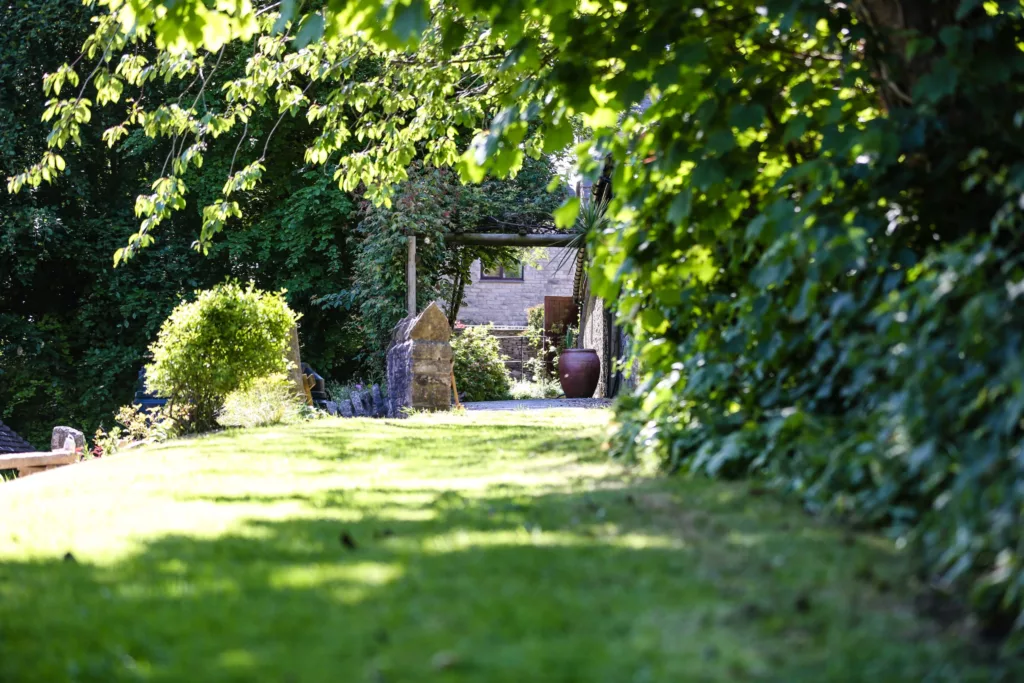 view to the gardens